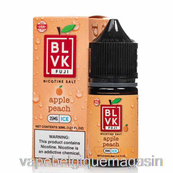 Jus De Vape Glace Pomme Pêche - Sels De Fuji Blvk - 30 Ml 50 Mg